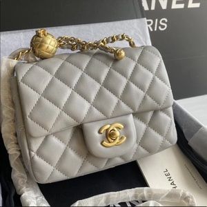 chanel mini gold ball